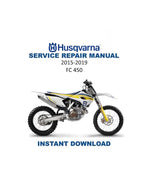 Husqvarna FC 450 Service Manual 2015-2019 Motocross PDF service repair manual cover