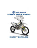 Husqvarna TE 250i 300i 2019-2023 Motorcycle PDF service repair manual cover