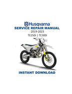 Husqvarna TE 250i 300i 2019-2023 Motorcycle PDF service repair manual cover