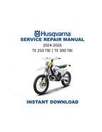 Husqvarna TE TBI 250 300 Service Manual PDF service repair manual cover