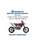 Husqvarna TC TE TXC smr 449 511 Service Manual PDF service repair manual cover