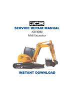JCB 8080 Midi Excavator Service Manual 1995-1999 Repair PDF service repair manual cover