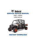 Bobcat 3400 3400XL Service Manual PDF service repair manual cover