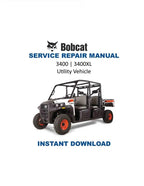 Bobcat 3400 3400XL Service Manual PDF service repair manual cover