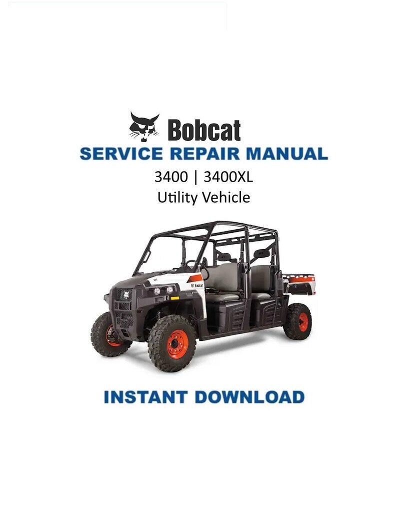 Bobcat 3400 3400XL Service Manual PDF service repair manual cover