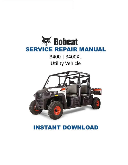 Bobcat 3400 3400XL Service Manual PDF service repair manual cover