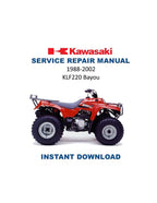 Kawasaki KLF220 Bayou Service Manual PDF service repair manual cover