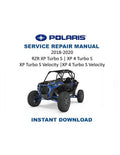Polaris RZR XP Turbo S Service Manual PDF service repair manual cover