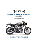 Norton Commando 961 Service Manual 2013-2017 Motorcycle PDF service repair manual cover