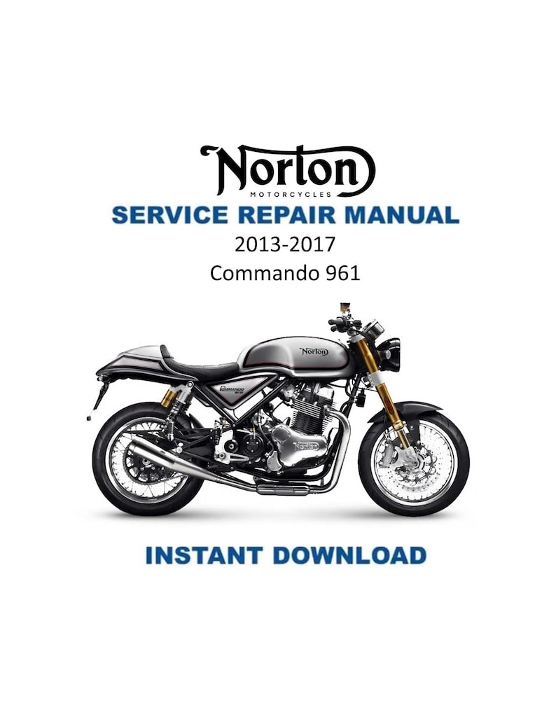 Norton Commando 961 Service Manual 2013-2017 Motorcycle PDF service repair manual cover