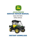 John Deere Gator XUV 825i Service Manual PDF service repair manual cover