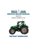 Deutz-Fahr Agrotron 6150.4 6160.4 TTV Service Manual PDF service repair manual cover