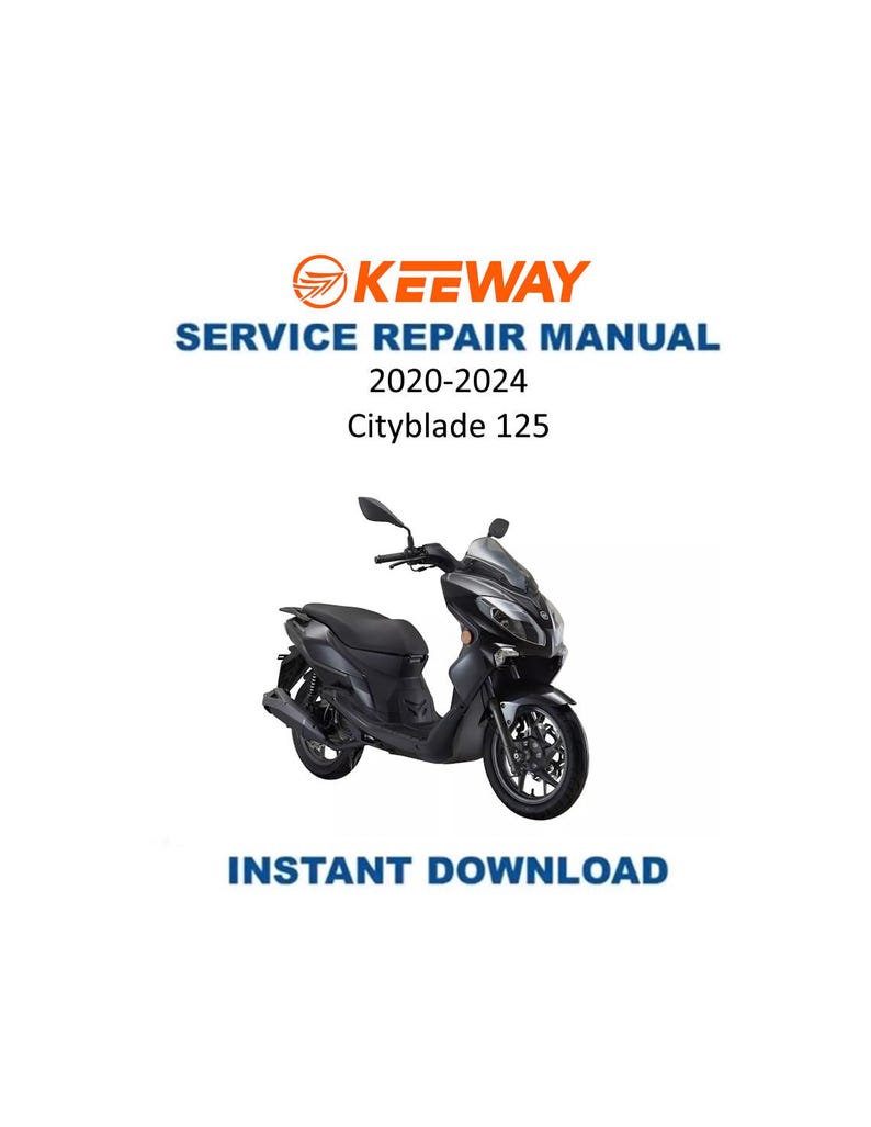 Keeway Cityblade 125 Service Manual PDF service repair manual cover