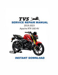 TVS Apache RTR 160 4V Service Manual PDF service repair manual cover
