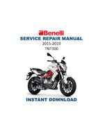 Benelli TNT300 Service Manual PDF service repair manual cover