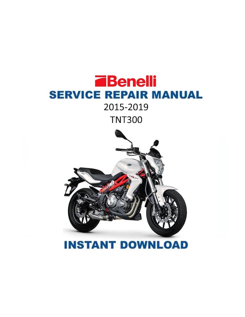 Benelli TNT300 Service Manual PDF service repair manual cover