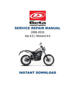Betamotor Alp 4.0 Motard 4.0 Service Manual PDF service repair manual cover
