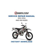 Christini AWD 450 450DS Service Manual 2012-2016 Motorcycle PDF service repair manual cover