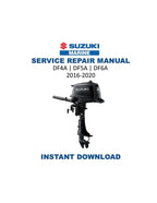 Suzuki DF4A DF5A DF6A Outboard Service Manual PDF service repair manual cover