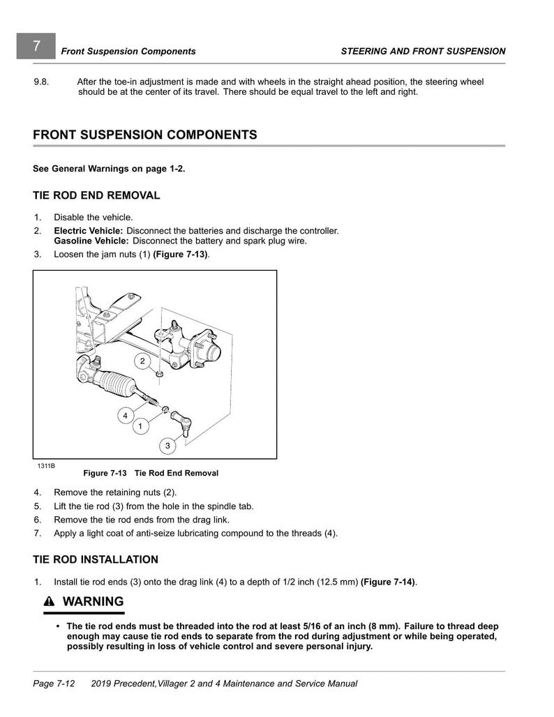 Club Car Precedent Villager 2 4 Service Manual 2019-2023 Golf Cart service manual preview page 4