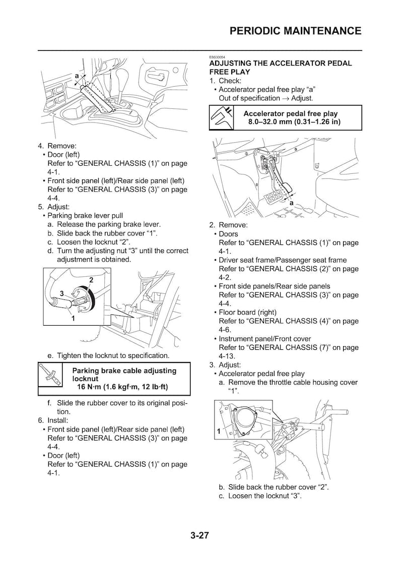 Yamaha Wolverine X2 Service Manual service manual preview page 3