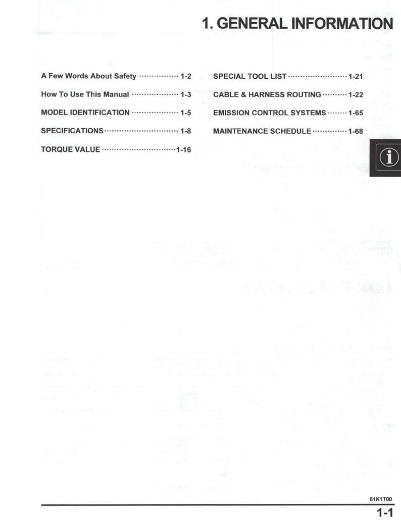 Honda CRF300L Service Manual service manual preview page 3