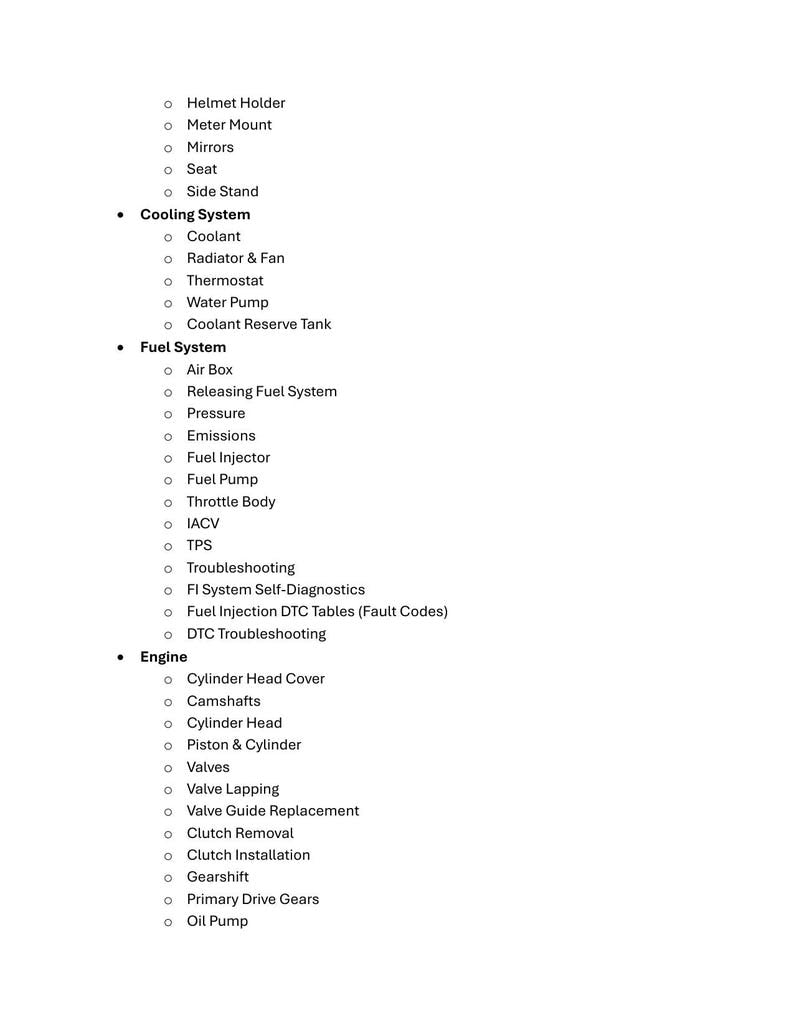 Honda CRF300L Rally Service Manual service manual preview page 3
