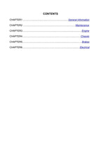Linhai HY200X Z210 ATV Service Manual 2022-2026 service manual preview page 4