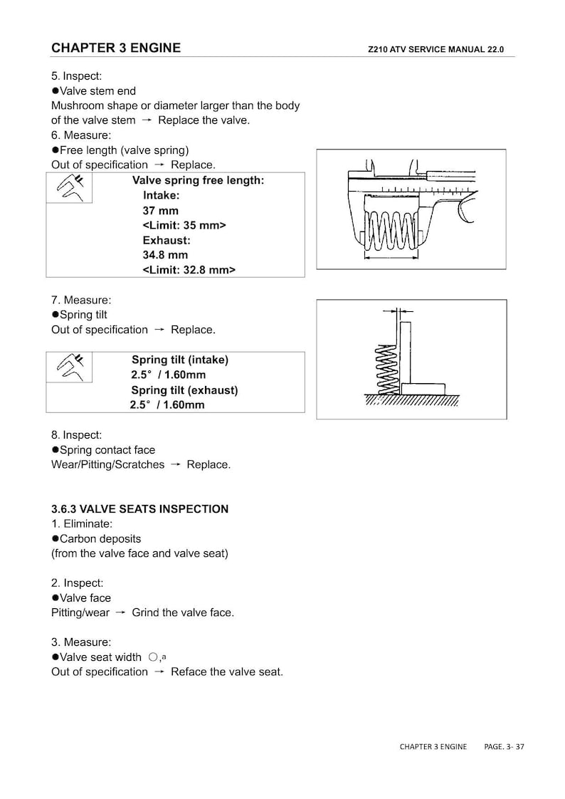 Linhai HY200X Z210 ATV Service Manual 2022-2026 service manual preview page 9