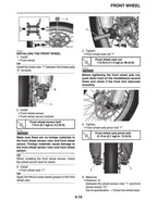 Yamaha WR450F Service Manual service manual preview page 3