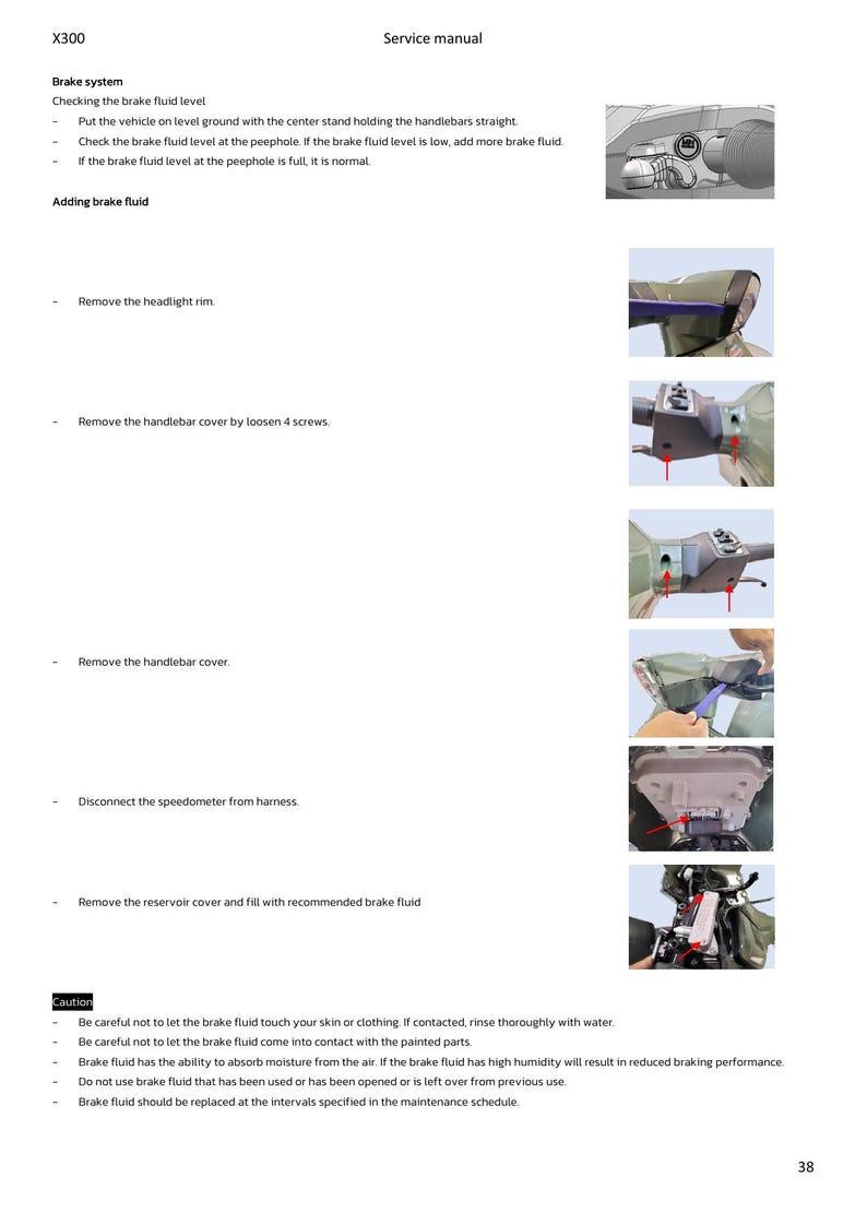 Lambretta X300 300cc Service Manual 2023-2027 Scooter Motorcycle service manual preview page 9