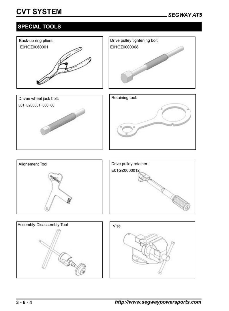 Segway AT5 450 ATV Service Manual service manual preview page 6