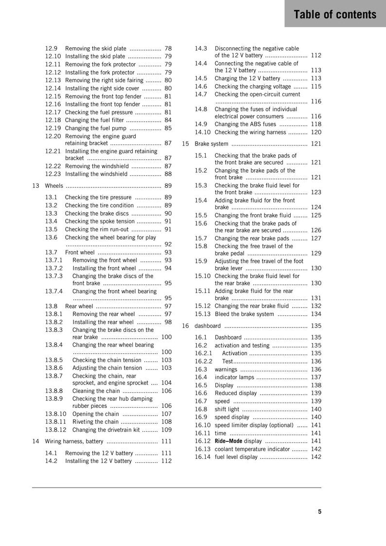 KTM 390 Adventure R Service Manual service manual preview page 5