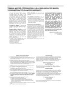 Yamaha YZ250FX Service Manual service manual preview page 7