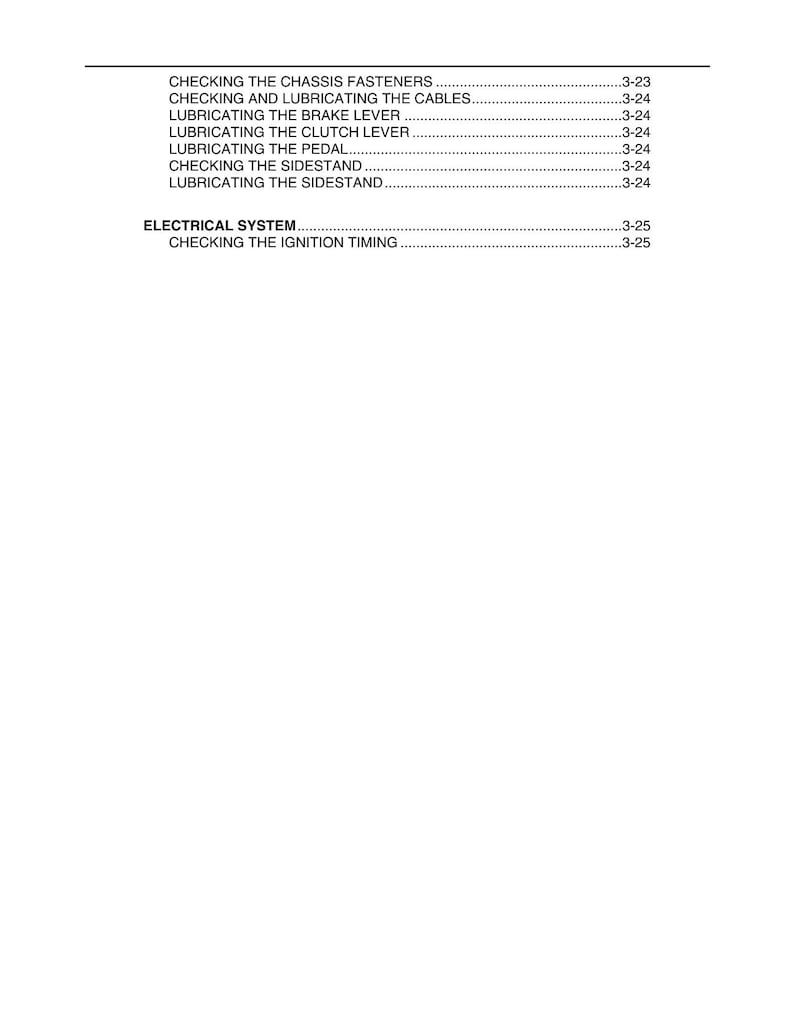 Yamaha YZ250X Service Manual service manual preview page 8