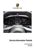 Porsche 911 Carrera S 4S Service Information Technik PDF service repair manual cover