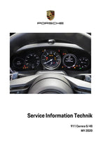 Porsche 911 Carrera S 4S Service Information Technik PDF service repair manual cover