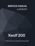 Loncin Xwolf 200 Service Manual PDF service repair manual cover