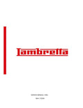 Lambretta X250 Service Manual PDF service repair manual cover