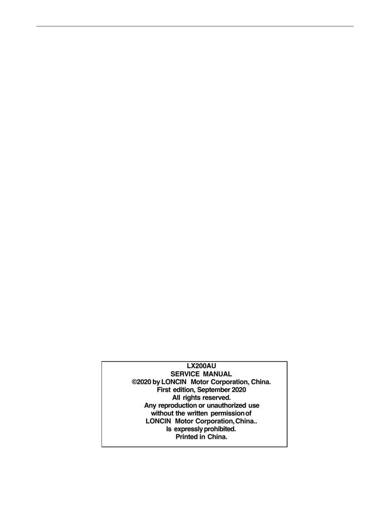 Loncin Xwolf 200 Service Manual service manual preview page 2