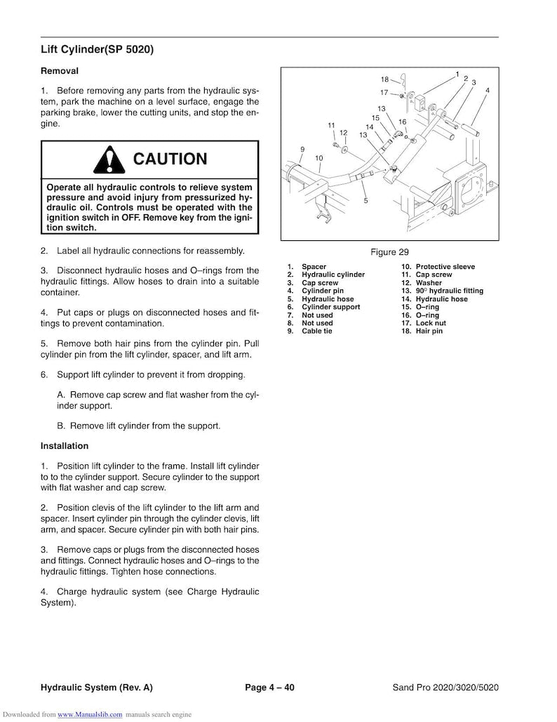 Toro Sand Pro 2020 3020 5020 Engine Service Manual service manual preview page 10