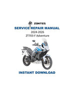 Zontes ZT703-F Service Manual 2024-2026 Adventure Motorcycle PDF service repair manual cover