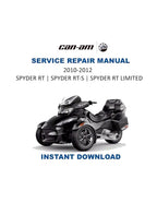Can Am Spyder RT RTS Service Manual PDF service repair manual cover