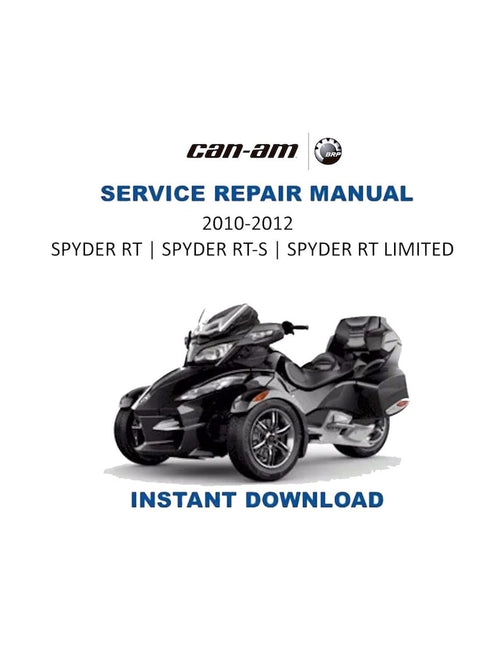 Can Am Spyder RT RTS Service Manual PDF service repair manual cover