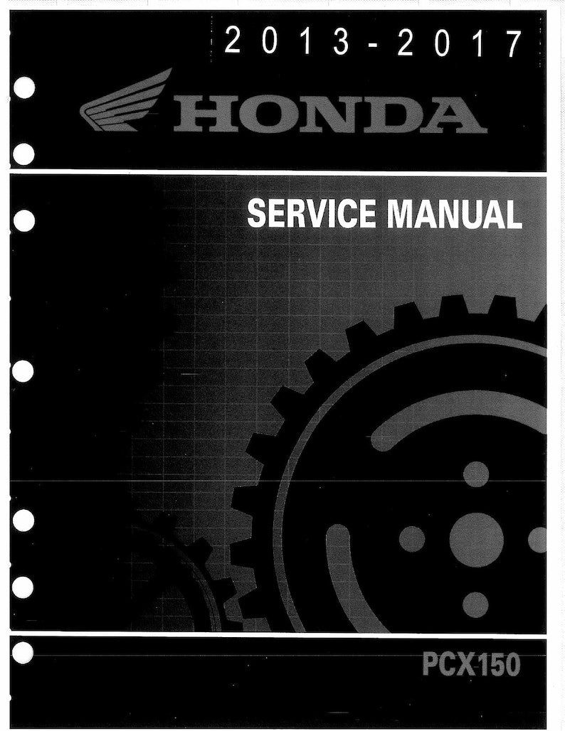 Honda PCX150 Service Manual service manual preview page 2