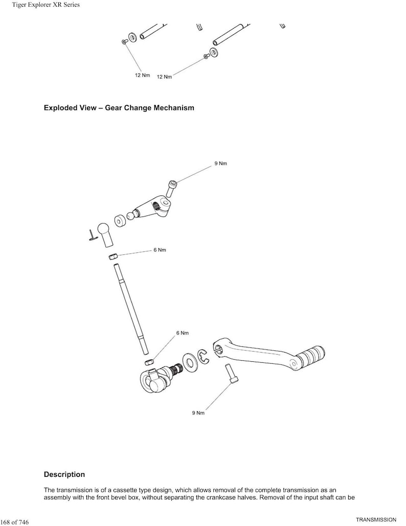 Triumph Tiger Explorer XR XRX XRT Service Manual service manual preview page 4