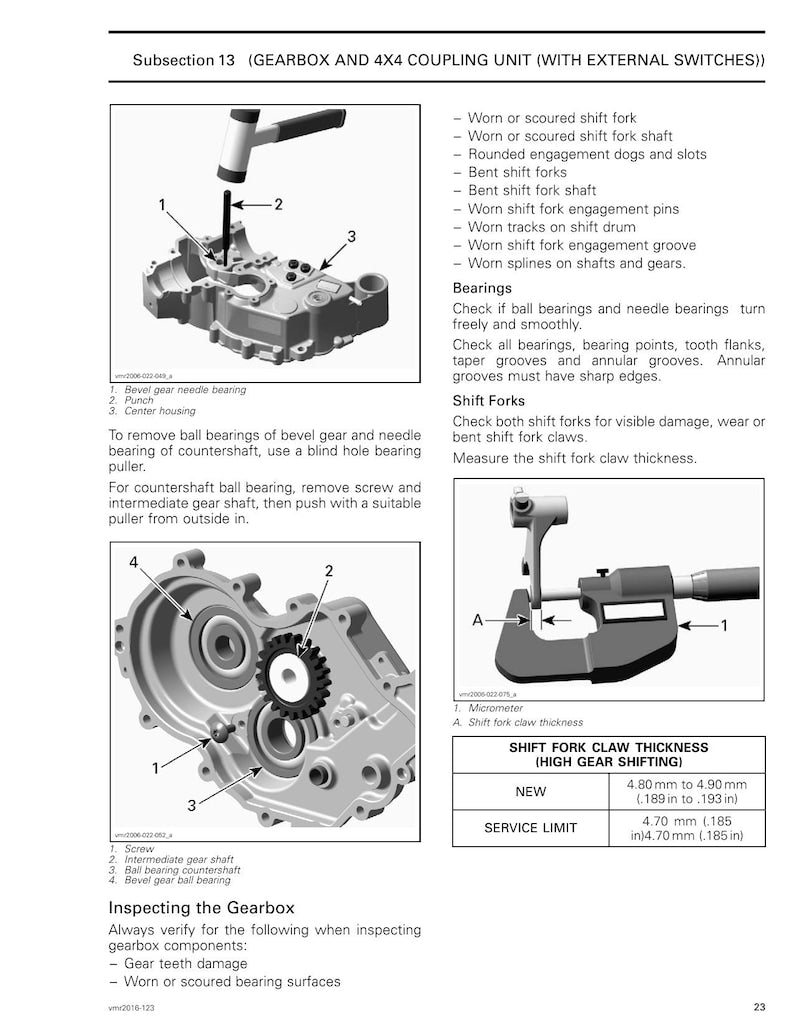 Can-Am Outlander 1000 MAX Service Manual 2016-2020 ATV service manual preview page 3