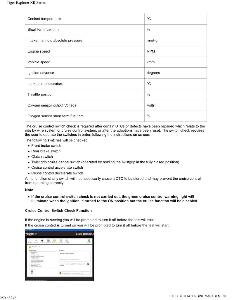 Triumph Tiger Explorer XR XRX XRT Service Manual service manual preview page 9