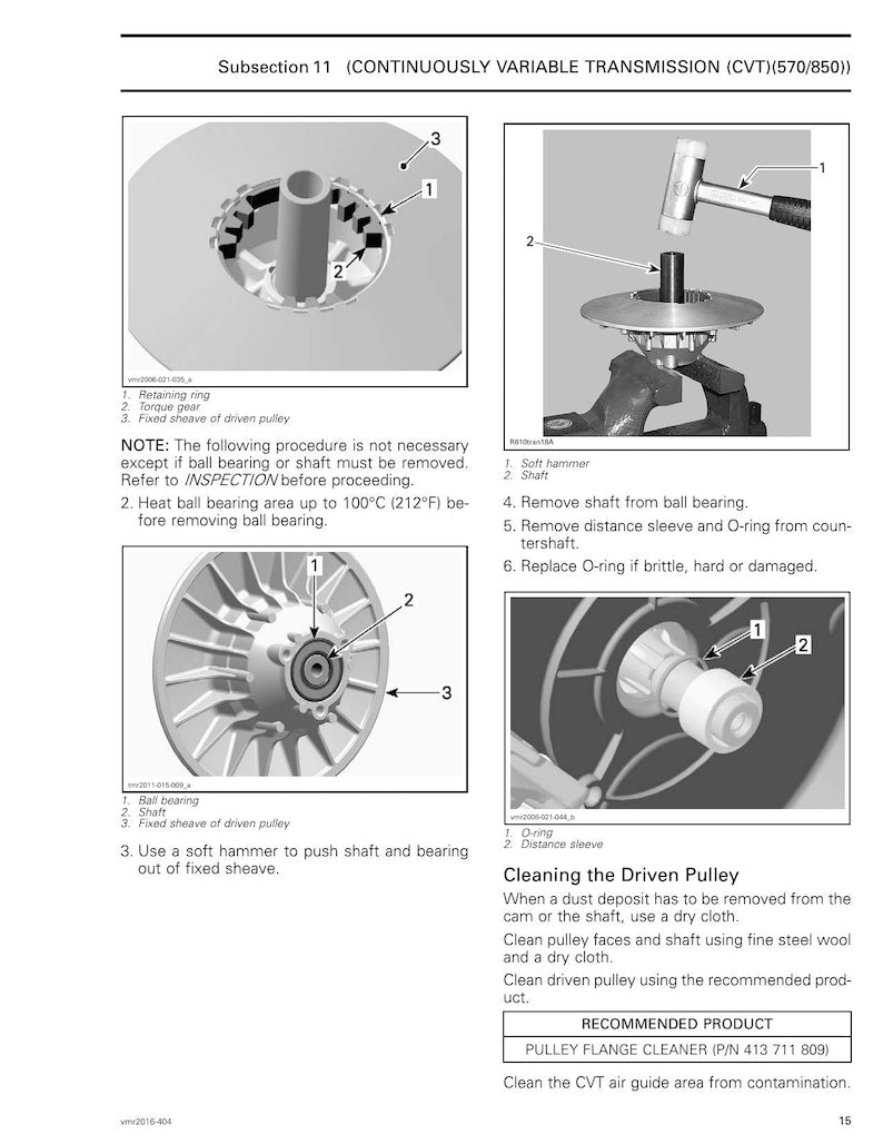 Can-Am Renegade 570 850 1000R Service Manual 2016-2020 ATV service manual preview page 10