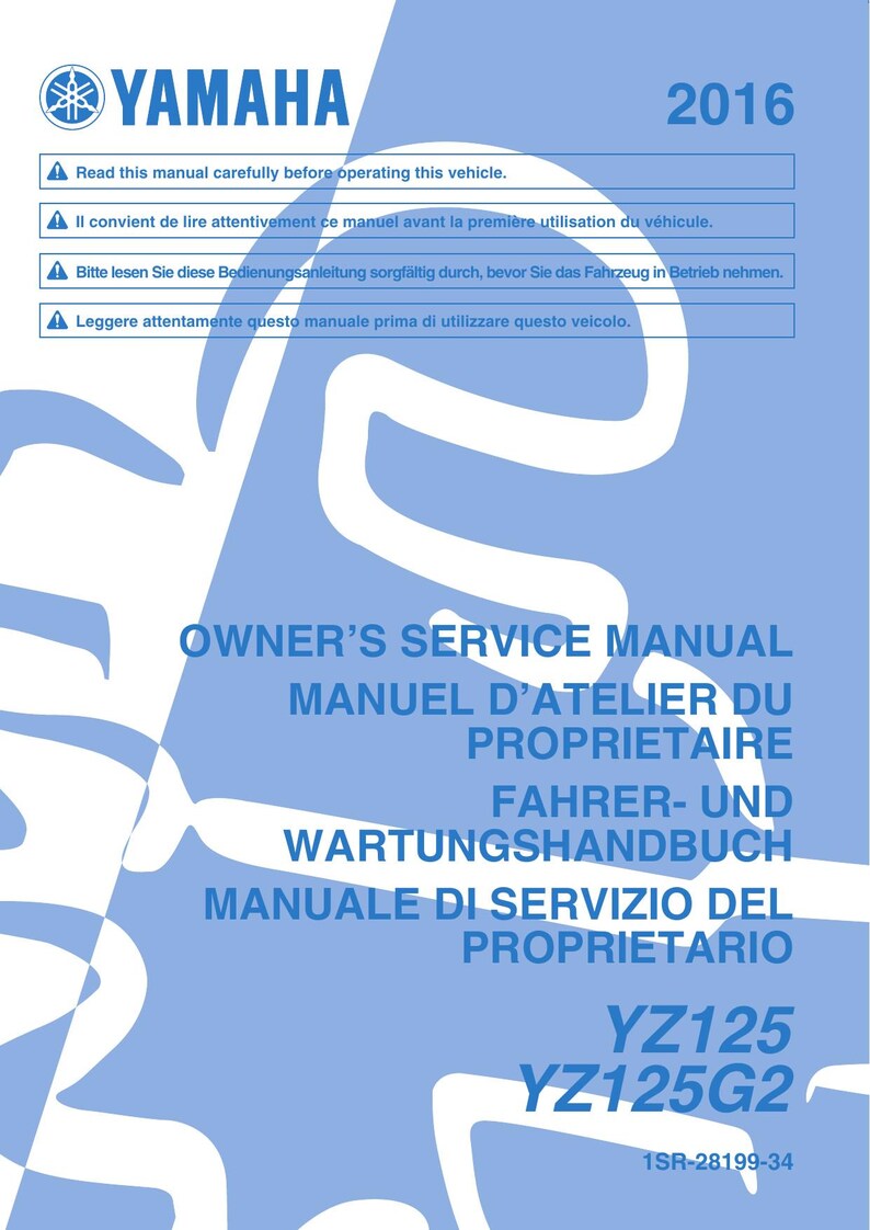 Yamaha YZ125 YZ125G2 Service Manual service manual preview page 2